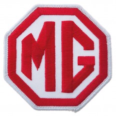 Patch, MG, sew-on, red/white