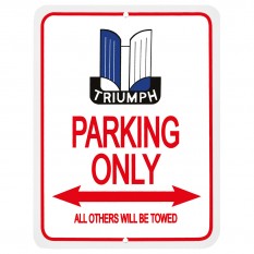 Parking Sign, Triumph Shield