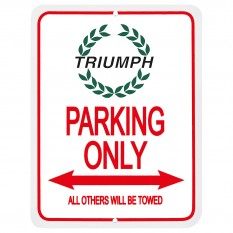 Parking Sign, Triumph wreath