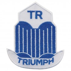 Patch, Triumph TR, rectangular, embroidered