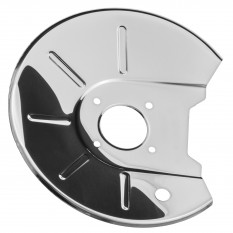 Back Plate, brake disc, front, stainless steel, LH