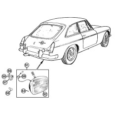 Rear Fog Lamps - MGB & MGB GT (1962-80)