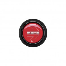 Button, horn, 2 contact, arrow gloss red, MOMO