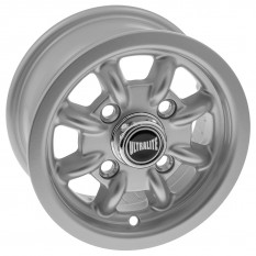 Wheel, Ultralite, rally, silver, 10" x 4.5"