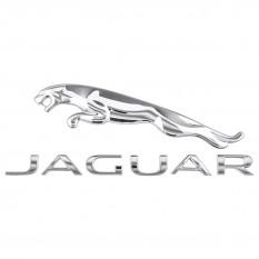 Badge, Jaguar and Leaper, rear, chrome, Genuine Jaguar