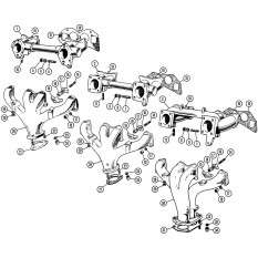 Inlet & Exhaust Manifolds - TR2-4A (1953-67)