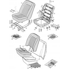 Seats, Frames & Fittings - TR5 & TR250 (1967-68)