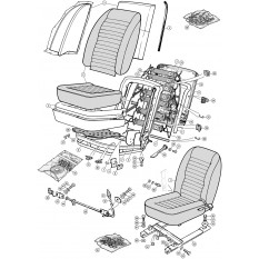 Seats, Frames & Fittings - TR6 From (c) CP50001 To CP77716 (1969-72)