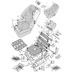 Seats, Frames & Fittings - TR6 From (c) CR1 & CF1 (1972-76)