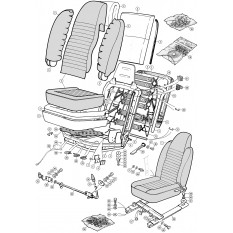 Seats, Frames & Fittings - TR6 From (c) CC50001 To CC85737 (1969-72)