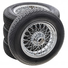 Wire Wheel & Tyre Sets - MG Magnette ZA-ZB