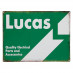 Sign, Lucas, vintage, metal