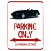 Parking Only Sign, MX-5 Mk1, black