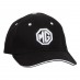 Cap, firm front panel, black/white, MG logo