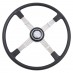 Brooklands Steering Wheel & Boss Kit, 4 spoke, 17", black