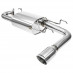Silencer, exhaust, Cobalt, single exit, stainless steel