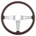 Steering Wheel, 15" stamped holes, polished
