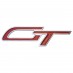 Badge, front grille, Clubman GT, red