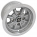 Wheel, Minator, 8 spoke, aluminium, silver/polished rim, 10" x 6"