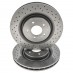 Brake Discs, pair, front, 355mm, cross drilled, Eurospare