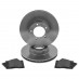 Brake Kit, includes discs and pads, front, Eurospare and Mintex
