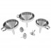Funnel Set, stainless steel 3pc