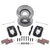 Brake Kit, 4 pot, vented & cross drilled discs