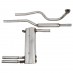 Exhaust System, stainless steel, 3 piece