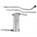 Exhaust System, 2 piece, stainless steel