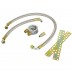 Oil Cooler Installation Kit, non-thermostatic, stainless steel braided