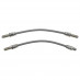 Brake Hose Set, rear, pair, stainless steel braided