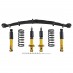 Suspension Kit, leaf spring & telescopic dampers, Spax, lowered, fast road