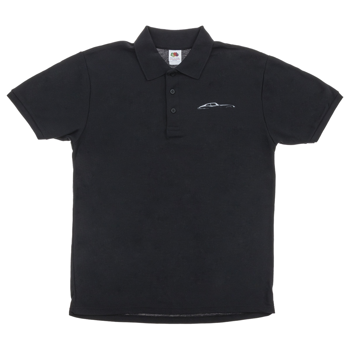 Jaguar E-Type Men's Polo shirt in Black Size S - available also in M/L ...